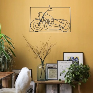 Harley Davidson fém kép - fekete - otthon & életmód - dekoráció - fali és függő dekoráció - falra akasztható dekor - Meska.hu