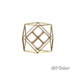 Esküvői asztaldísz 8x8z (arany színű) - esküvő - dekoráció - asztaldísz - Meska.hu