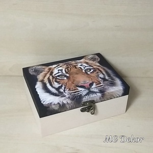 Ékszerdoboz - Tigrises - ékszer - ékszertartó - ékszerdoboz - Meska.hu Ékszerdoboz - Tigrises - ékszer - ékszertartó - ékszerdoboz - Meska.hu