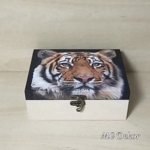 Ékszerdoboz - Tigrises - ékszer - ékszertartó - ékszerdoboz - Meska.hu Ékszerdoboz - Tigrises - ékszer - ékszertartó - ékszerdoboz - Meska.hu
