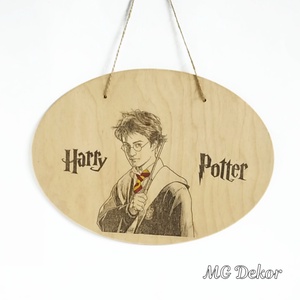 Harry Potter falidísz, Otthon & Életmód, Dekoráció, Fali és függő dekoráció, Falra akasztható dekor, Decoupage, transzfer és szalvétatechnika, Festett tárgyak, MESKA