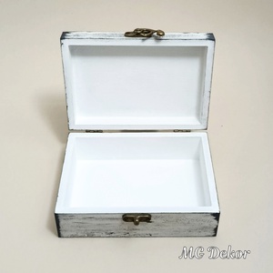 Halloweeni koponyás ajándék átadó doboz - otthon & életmód - dekoráció - asztal és polc dekoráció - díszdoboz - Meska.hu