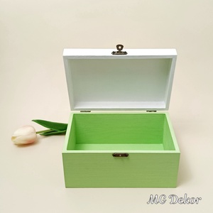 Emlékgyűjtő doboz - zöld  - otthon & életmód - babaszoba, gyerekszoba - babaszoba dekoráció - Meska.hu