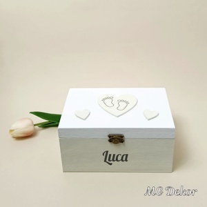 Emlékgyűjtő doboz - sárga  - Meska.hu