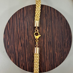 Horgolt arany színű lánc - ékszer - nyaklánc - medál nélküli nyaklánc - Meska.hu Horgolt arany színű lánc - ékszer - nyaklánc - medál nélküli nyaklánc - Meska.hu