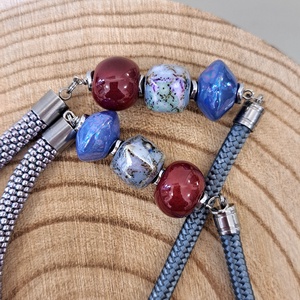 Hosszú horgolt lánc,halványlila - ékszer - nyaklánc - hosszú nyaklánc - Meska.hu