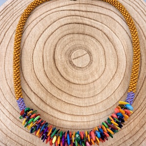 Szines kagylók tánca - ékszer - nyaklánc - medál nélküli nyaklánc - Meska.hu