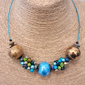 ELZA lánc, Ékszer, Nyaklánc, Bogyós nyaklánc, Ékszerkészítés, MESKA