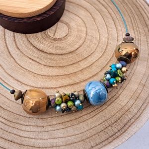 ELZA lánc - ékszer - nyaklánc - bogyós nyaklánc - Meska.hu