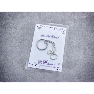 Szeretlek Dédi egyszerű nyuszi medálos kulcstartó, Táska & Tok, Kulcstartó & Táskadísz, Kulcstartó, , MESKA