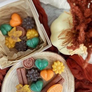 Narancsos-fahéjas illatviasz (szójaviaszból) - otthon & életmód - gyertya, illat, aroma - illatviasz - Meska.hu