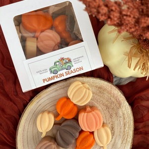 Pumpkin spice és tök-gesztenye illatú illatviasz (szójaviaszból) - otthon & életmód - gyertya, illat, aroma - illatviasz - Meska.hu