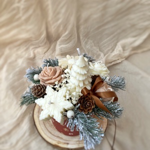 Gyertya virágbox (szójagyertyából) - kézműves ajándék bármilyen alkalomra, Otthon & Életmód, Gyertya, illat, aroma, Gyertya, Gyertya-, mécseskészítés, MESKA