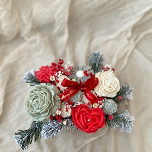 Gyertya virágbox (szójagyertyából) - kézműves ajándék bármilyen alkalomra - otthon & életmód - gyertya, illat, aroma - gyertya - Meska.hu