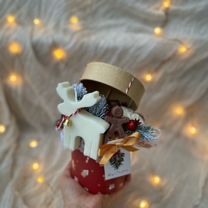 Szarvasos gyertyabox illatviasszal (szójaviaszból) - otthon & életmód - gyertya, illat, aroma - gyertya - Meska.hu