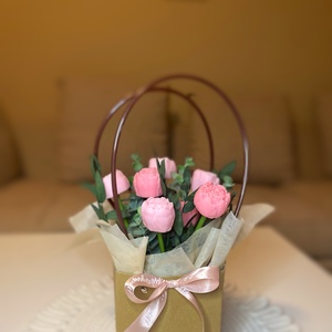 Illatos bazsarózsa box illatviasszal (szójaviaszból) - Bármely alkalomra tökéletes választás, Otthon & Életmód, Gyertya, illat, aroma, Gyertya, Gyertya-, mécseskészítés, MESKA