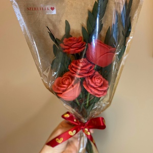 Illatos rózsacsokor illatviasszal (szójaviaszból) - Valentin-napra vagy más alkalomra - otthon & életmód - gyertya, illat, aroma - gyertya - Meska.hu