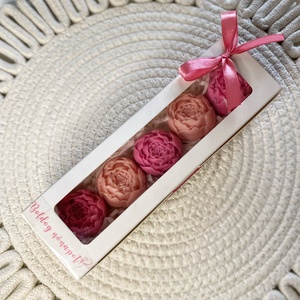 Bazsarózsa illatviasz díszdobozban-Nőnapra, valentin napra és más alkalomra, Otthon & Életmód, Gyertya, illat, aroma, Gyertya, Gyertya-, mécseskészítés, MESKA