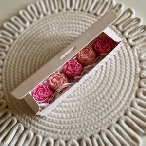 Bazsarózsa illatviasz díszdobozban-Nőnapra, valentin napra és más alkalomra - otthon & életmód - gyertya, illat, aroma - gyertya - Meska.hu