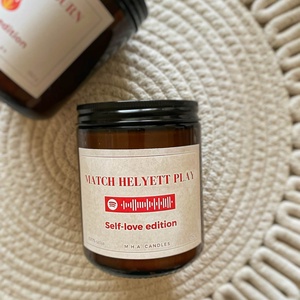 Self-love, személyre szabható Spotify gyertya (szójaviaszból) � Randimentes estékhez, kedvenc dallal, Otthon & Életmód, Gyertya, illat, aroma, Gyertya, Gyertya-, mécseskészítés, MESKA