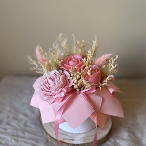 Gyertya virágbox (szójagyertyából) - kézműves ajándék bármilyen alkalomra, Otthon & Életmód, Gyertya, illat, aroma, Gyertya, Gyertya-, mécseskészítés, MESKA