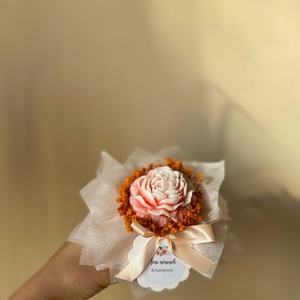 Gyertya virágbox (szójagyertyából) hálaajándék/köszönőajándék - kézműves ajándék - otthon & életmód - gyertya, illat, aroma - gyertya - Meska.hu