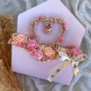 Illatviasz virágbox borítékdobozban (szójagyertyából) - kézműves ajándék bármilyen alkalomra, Otthon & Életmód, Gyertya, illat, aroma, Gyertya, Gyertya-, mécseskészítés, MESKA