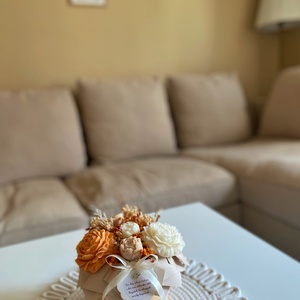 Illatviasz virágbox (szójaviaszból) - Szülőköszöntő ajándék - otthon & életmód - gyertya, illat, aroma - gyertya - Meska.hu