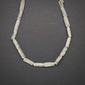 Hegyikristály tégla forma 4x13mm ékszerkészítő alapanyag (füzér), Kellékek & szerszámok, Ásvány alapanyag, Ásványfüzér, , MESKA