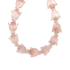 Rózsakvarc madár� ékszerkészítő alapanyag (füzér) - Meska.hu