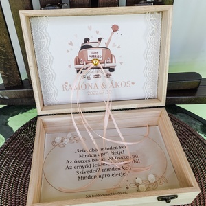 Esküvői pénzátadó box - esküvő - emlék & ajándék - nászajándék - Meska.hu