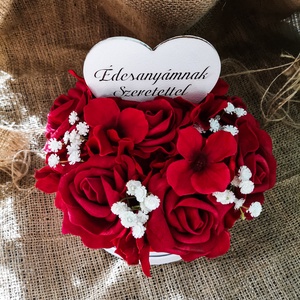 Red Riding Hood mini virágbox   - esküvő - emlék & ajándék - szülőköszöntő ajándék - Meska.hu