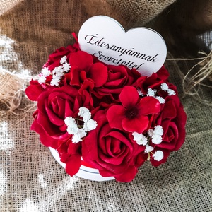 Red Riding Hood mini virágbox   - esküvő - emlék & ajándék - szülőköszöntő ajándék - Meska.hu