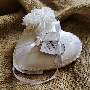 Pearl Shine gyűrűpárna esküvőre  - esküvő - kiegészítők - gyűrűtartó & gyűrűpárna - Meska.hu