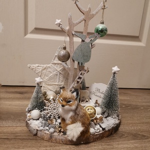 Nagyméretű adventi asztali dísz, Karácsony, Adventi díszek, Adventi asztaldísz, Mindenmás, Gyertya-, mécseskészítés, MESKA