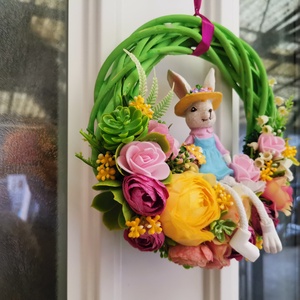 Gardener Bunny ajtókopogtató  - otthon & életmód - dekoráció - ajtó- és ablak dekoráció - ajtódísz & kopogtató - Meska.hu