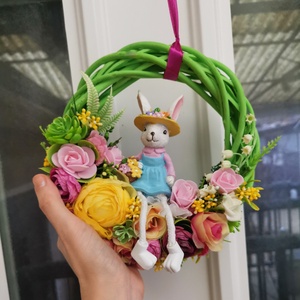 Gardener Bunny ajtókopogtató  - otthon & életmód - dekoráció - ajtó- és ablak dekoráció - ajtódísz & kopogtató - Meska.hu