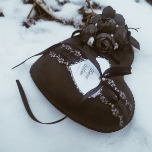 Black Rose esküvői gyűrűpárna  - esküvő - kiegészítők - gyűrűtartó & gyűrűpárna - Meska.hu