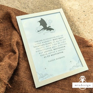 Fourth Wing, Onyx Storm plakátok - otthon & életmód - dekoráció - fali és függő dekoráció - falra akasztható dekor - Meska.hu