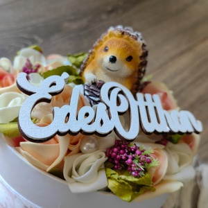 Sünis őszi asztali dísz - esküvő - dekoráció - asztaldísz - Meska.hu