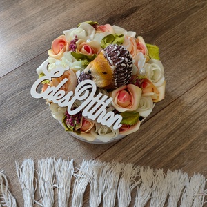 Sünis őszi asztali dísz - esküvő - dekoráció - asztaldísz - Meska.hu