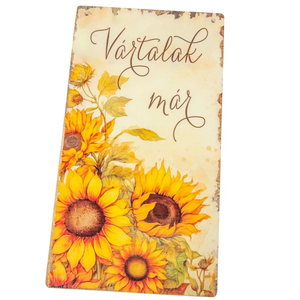 Vártalak már akasztós fali tábla - otthon & életmód - dekoráció - kép & falikép - táblakép - Meska.hu