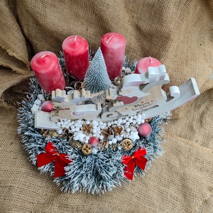 Mikulásos adventi asztali dísz - esküvő - dekoráció - asztaldísz - Meska.hu Mikulásos adventi asztali dísz - esküvő - dekoráció - asztaldísz - Meska.hu