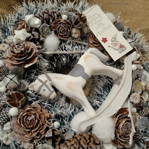 Hintalovacskás karácsonyi ajtókopogtató  - otthon & életmód - dekoráció - ajtó- és ablak dekoráció - ajtódísz & kopogtató - Meska.hu