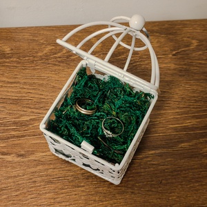 Rózsalugasos esküvői gyűrűtartó , Esküvő, Kiegészítők, Gyűrűtartó & Gyűrűpárna, Mindenmás, MESKA