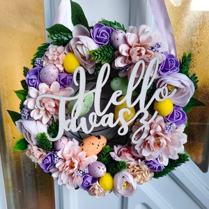 Tavaszi ajtókopogtató  - otthon & életmód - dekoráció - ajtó- és ablak dekoráció - ajtódísz & kopogtató - Meska.hu