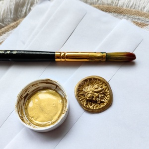 Levél, vagy meghívó pecsét (viaszpecsét)  - esküvő - meghívó & kártya - esküvői pecsét, bélyegző - esküvői viasz pecsét - Meska.hu