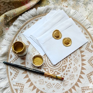 Levél, vagy meghívó pecsét (viaszpecsét)  - esküvő - meghívó & kártya - esküvői pecsét, bélyegző - esküvői viasz pecsét - Meska.hu