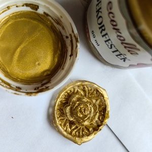 Levél, vagy meghívó pecsét (viaszpecsét)  - esküvő - meghívó & kártya - esküvői pecsét, bélyegző - esküvői viasz pecsét - Meska.hu