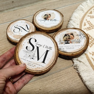 Esküvői vendég meghívó ajándék/hűtőmágnes - esküvő - emlék & ajándék - köszönőajándék - Meska.hu